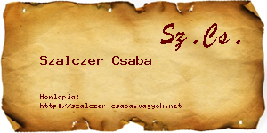 Szalczer Csaba névjegykártya